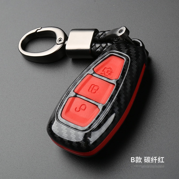 Key Case Cover Car Silicone Skin Fob Shell For Ford Fiesta Focus Mondeo 3 Button