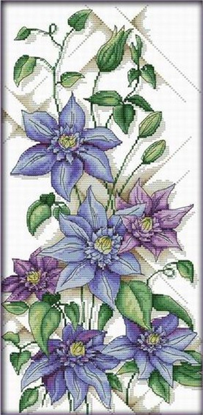Free Cross Stitch Patterns Flowers Counted Cross Stitch 14ct Cross ...