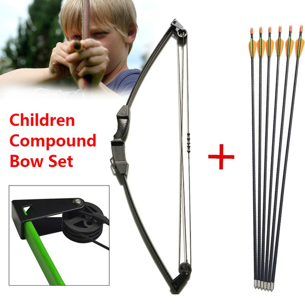 12lbs Archery Children Compound Bow Set With Arrows Youth Junior ...