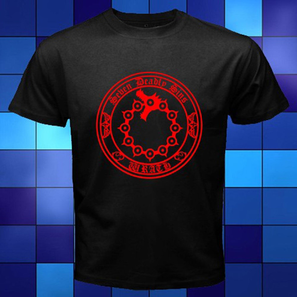 New Nanatsu No Taizai The Seven Deadly Sins Black T Shirt Wish