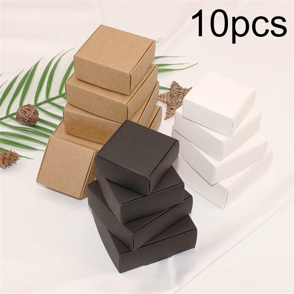 Craft Wedding Event Candy Storage Kraft Paper Box Cardboard Package Wrapping 