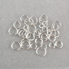 Sterling, opened, sterling silver, Round