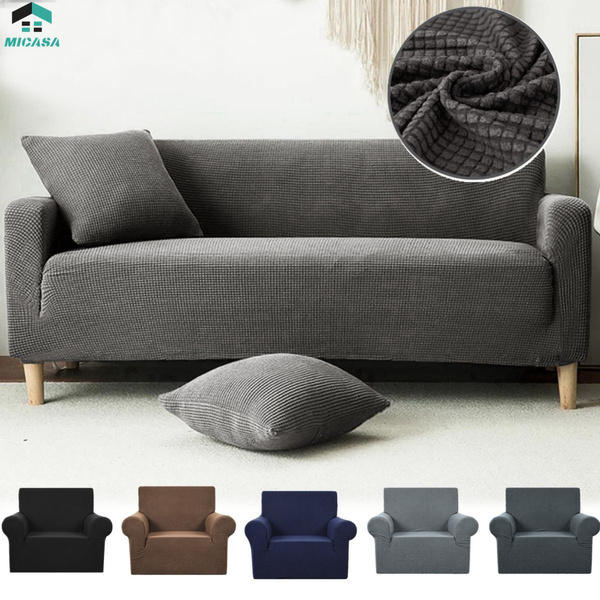 1/2/3 Couch Seater Sofa Seat Cover Covers Slipcover Cushion Elastic Knitted  Protector 