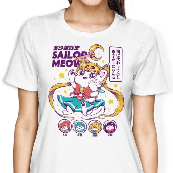 Sailor moon outlet cat shirt