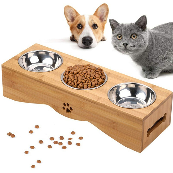 three cat bowls