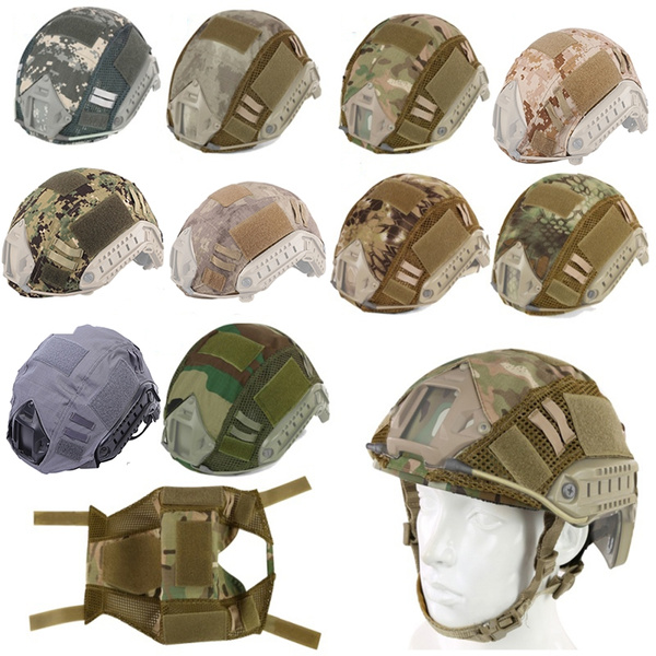 EMERSONGEAR Tactical Helmet Cover Camouflage Combat Helmet Accessories for Airsoft Paintball Gear Fast Helmet Cover BJ/PJ/MH 