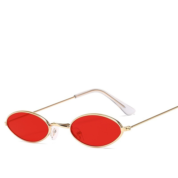 Cat Eye Sunglasses Glasses Small Women Sun Vintage Frame Oval Chic Men