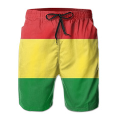 reggae, Polyester, Shorts, rasta