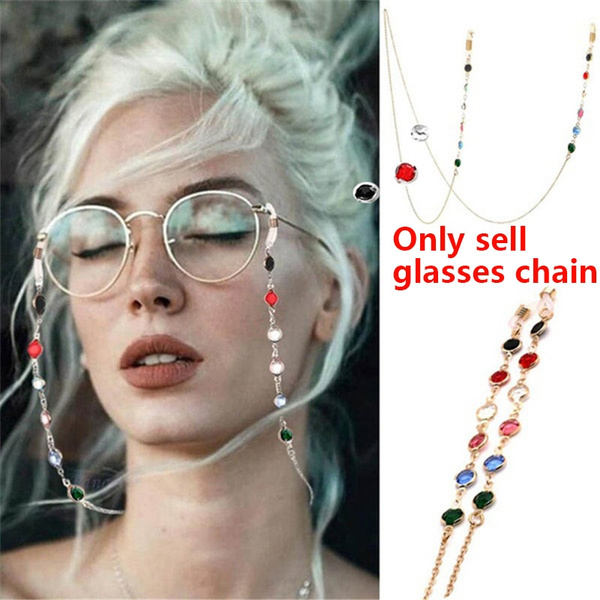 Eyeglass Eyewears Sunglasses Neck Chain Beaded Cord Holder Strap Glasses Chain