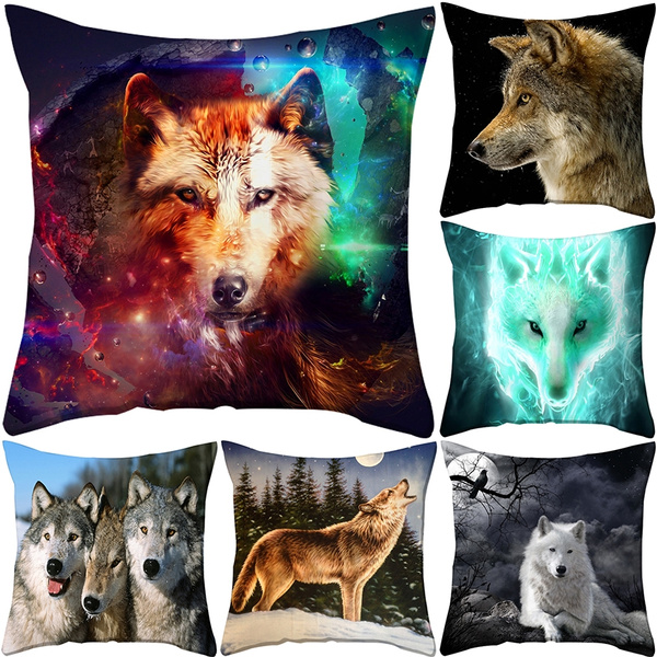 wolf pillow case