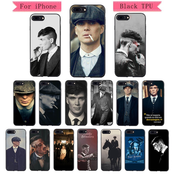 Peaky Blinders Thomas Shelby Phone Case Soft Black Back Phone Cover for Iphone 5s 5 Se Iphone 8 8plus IPhone X XR XS XSMAX Iphone 6 6S Plus 7 7 Plus