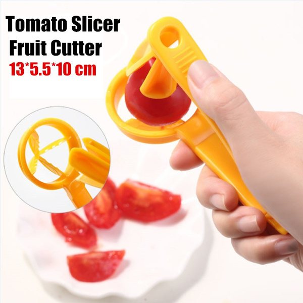 1 Pc Gadget Cherry Tomato Slicer Fruit Cutter Grape Slicer Mini