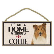 collie, Home & Living, Dogs, sign