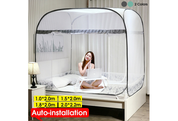 Full Bottom Automatic Installation Folding Mosquito Net Bed Guard Tent  ！ P 