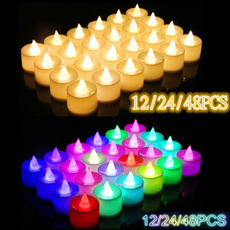 party, led, candlelight, romanticlight