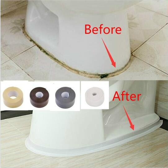 Home Pvc Material Sink Strip Kitchen Bathroom Bathtub Corner Sealing Tape Waterproof Mold Seal Sticker Width 2 2cm Length 1m Or 2m 3m - Bathroom Basin Seal