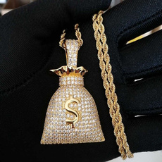 goldplated, Cubic Zirconia, necklaces for men, Jewelry