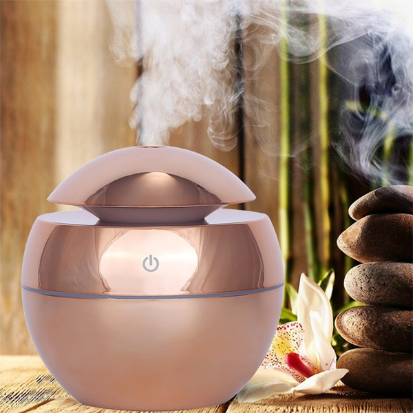 USB LED Ultrasonic Aroma Humidifier Essential Oil Diffuser Air Humidifier 130ml 