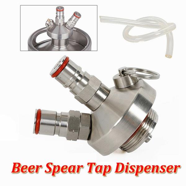 Keg Beer Dispenser 304 Stainless Steel Mini Keg Beer Growler Spear Tap