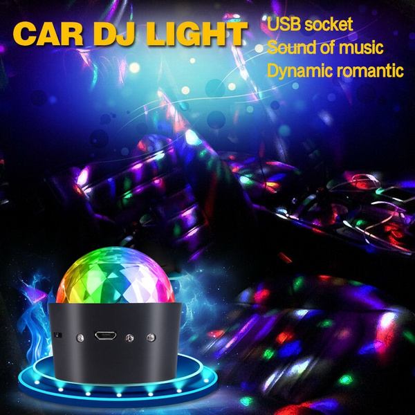 Mini Disco Ball Light Battery Operated/Sound Activated Multicoloured