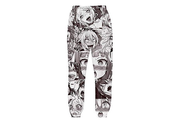 Manga Hentai 3D Printed Ahegao Face Unisex Gym Sweatpants Wish