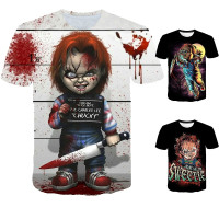 American Horror Movie Bride Of Chucky T Shirt Men Women Bambola Assassina 3d Print Short Sleeve T Shirts Casual Tops Wish - roblox catalog chucky bride shirt