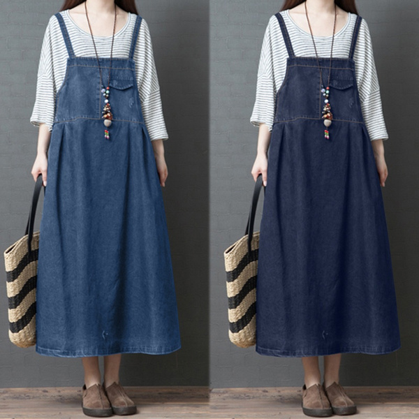 women's denim maxi dresses