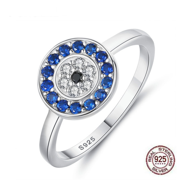 Anillo De Plata Esterlina Kaletine 925 Anillo De Ojo De De Anillo De Plata Esterlina Kaletine 925 Anillo De Ojo De De