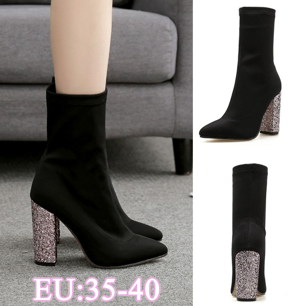 luxury high heel boots