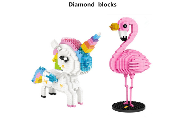 9205 LOZ MINI Blocks Assembly DIY Kids Building Toys Puzzle Gift Flamingo 