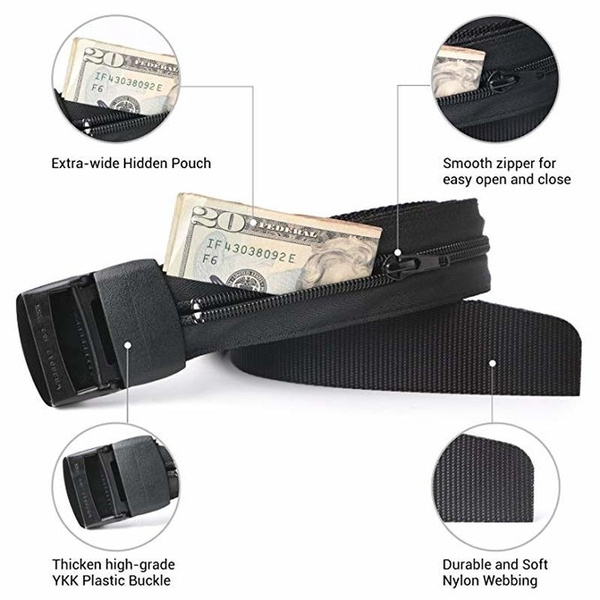 VAN BEEKEN RFID Travel Money Belt Hidden Money Belt for Travel for Men and  Women I Travel Belt Money Bag Slim Travel Fanny Pack I Waist Bags Waist  Purse Running Belt Purse