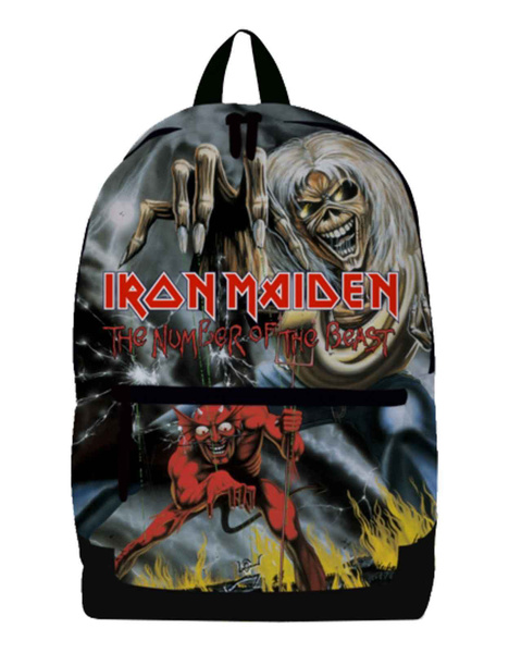 Iron Maiden Backpack Bag Number Of The Beast Band Logo Eddie new ...