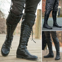 mens knee high dress boots
