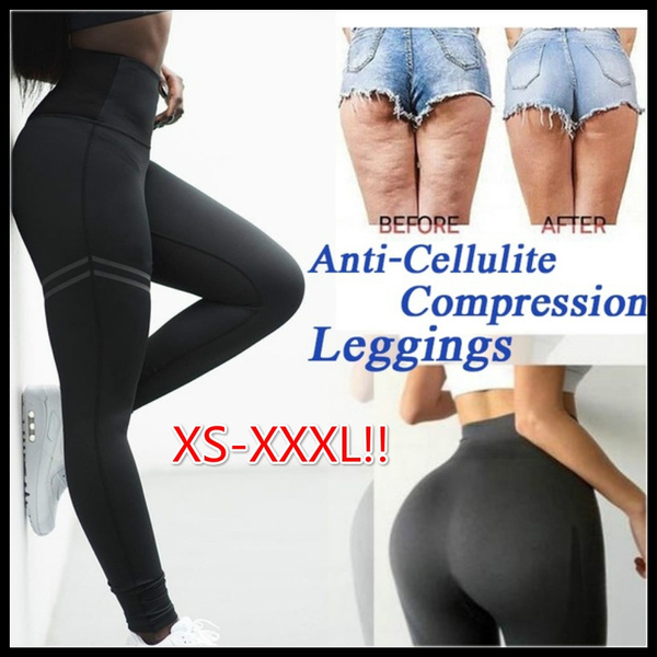 Women High Waist Anti-Cellulite Compression Slim Leggings for