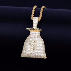 goldplated, Cubic Zirconia, necklaces for men, Jewelry
