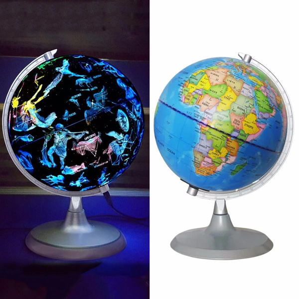 20cm Illuminated Constellation Earth, Illuminated Globe Table Lamps