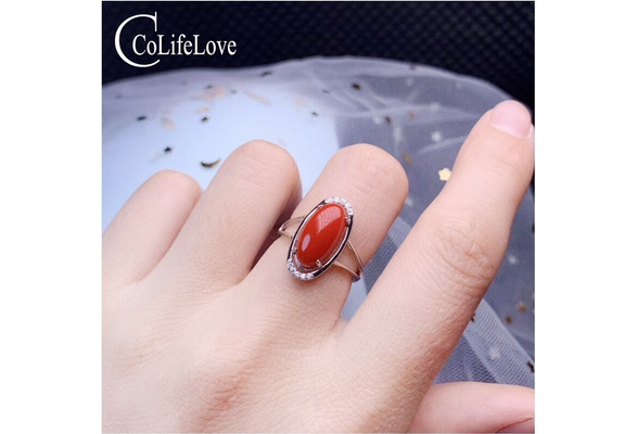 Naveen metal works Panchaloha/Impon red coral/Pavazham stone ring for Men  and Women Alloy Coral Ring Price in India - Buy Naveen metal works  Panchaloha/Impon red coral/Pavazham stone ring for Men and Women