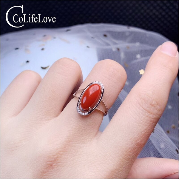 Estate Collection Estate 14KY Coral Ring RFPGL46F - Facet Foundry Jewelry  Studio