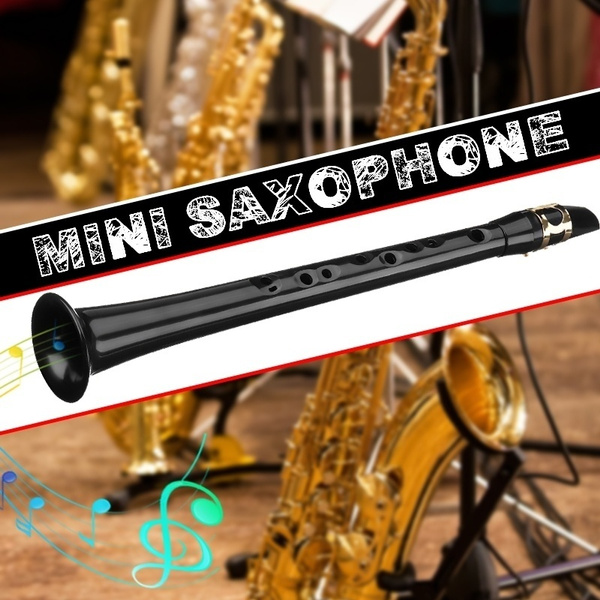 Mini Pocket Saxophone Portable Sax ABS Sax with Velvet Bag Music Tool