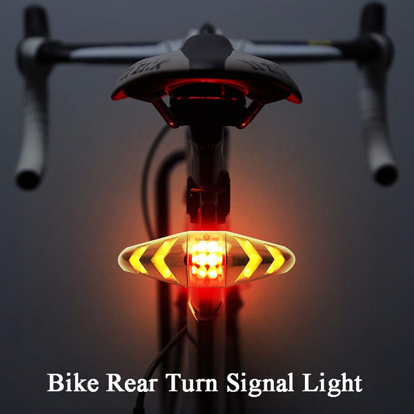 Wireless Bicycle Rear Lamp Remote Control Taillight Bike Turn Signal LED Light