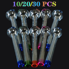 10/20/30pcs Handcraft Colorful Oil Burner Pipe Smoking Pipes Pyrex Glass Pipe