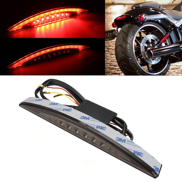 Motorcycle Rear Fender Tip LED Brake Tail Light Lamp For Harley Breakout FXSB