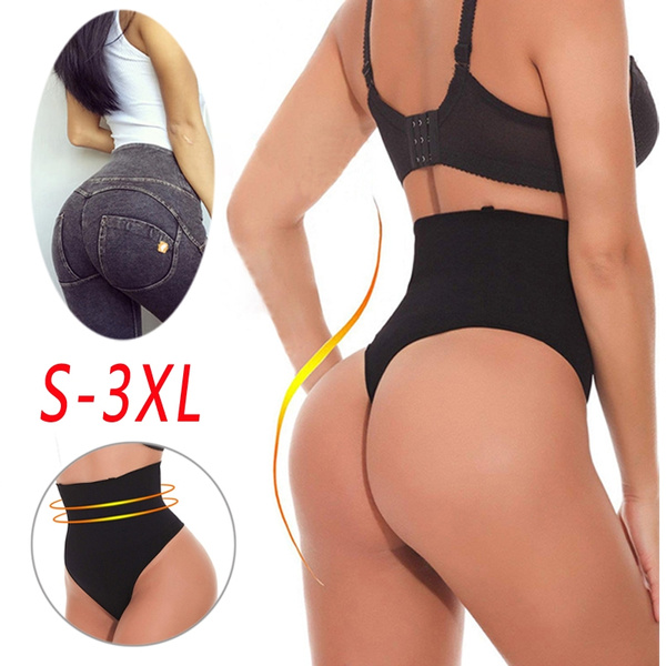 Women Waist Cincher Thong Shapewear Butt Lifter High Waist Trainer Tummy  Control Panty