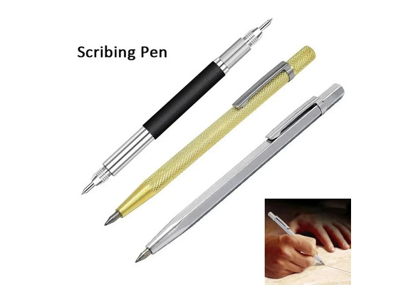 Carbide Steel Tip Scribe Etching Pen Carve Jewelry Engraver Metal Tool Engrave 