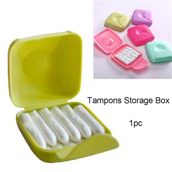 Sanitary Napkin Storage Container,Plastic Portable Sanitary Napkin