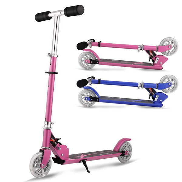 Hikole Scooter for Kids Adjustable Height Scooter for Children Ages 3-12 Kick Scooter for Toddlers Girls & Boys with LED Light Up Scooters Wheels