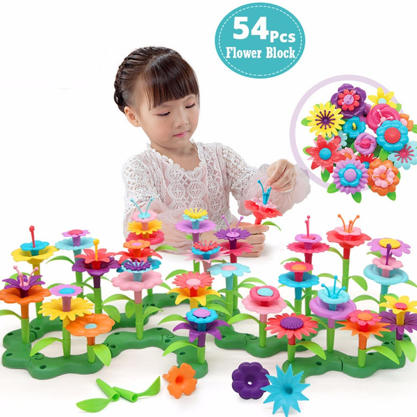 54Pcs DIY Flower Build The Bouquet Dream Garden Girls Flower