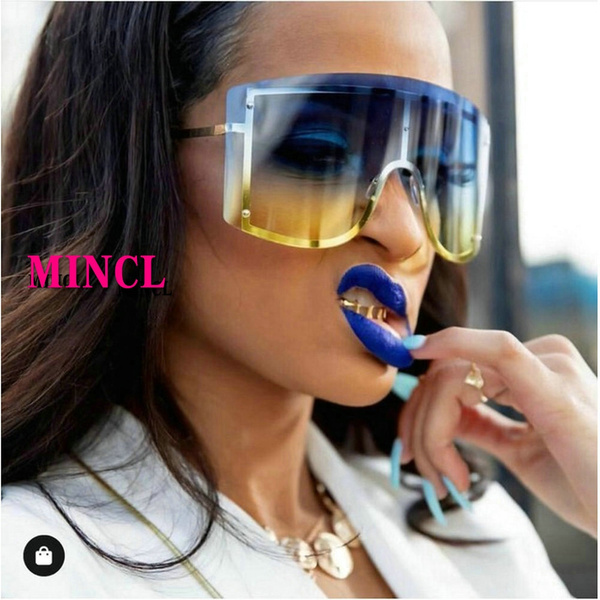 Large visor hot sale sunglasses