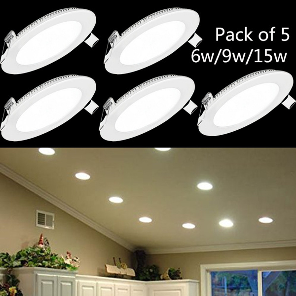 Ceiling light on sale flat round