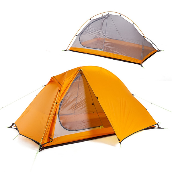 Naturehike Cloud Up 2 Person Ultralight Camping Dome Tent W/ Camp Mat  Instant Set Up Double Layer 4 Season Waterproof Outdoor Hiking Tent 20D  Nylon 